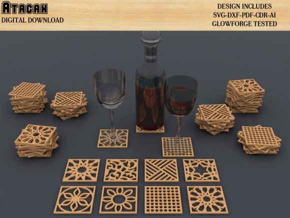 Download Coasters for Glowforge Svg Files Cricut - Glowforge svg files Collection