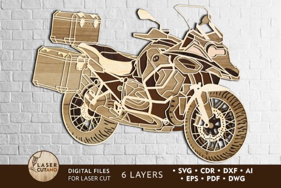 Download MOTORCYCLE Laser Cutting Wood Wall Art - Wood wall art Collection