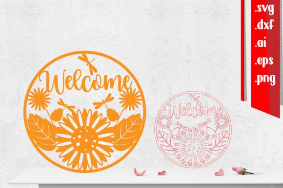 Download Fall Rounded Sign | Sun Flower Sign - Premium Bundle