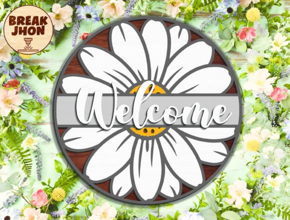 Download Welcome Flower Sign - Break Jhon - Premium Resources