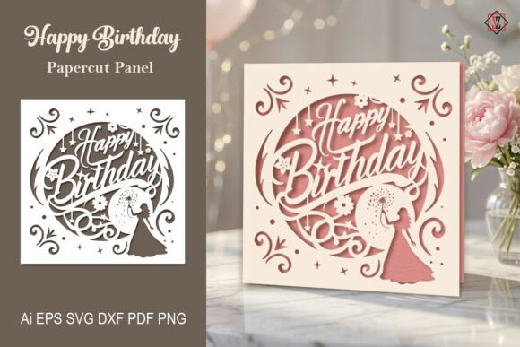 Download Happy Birthday / Papercut Panel - Papercut Collection