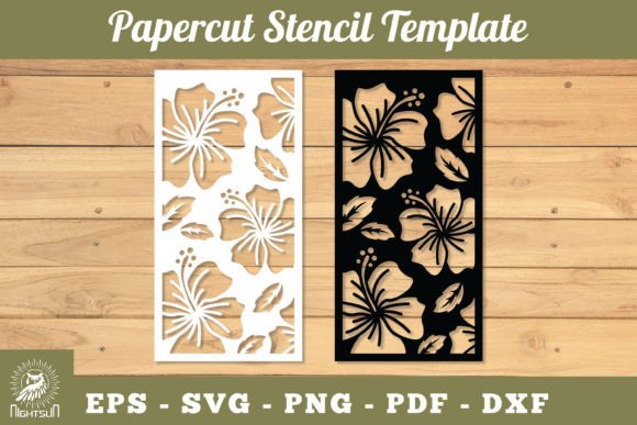 Download Flowers Papercut Stencil SVG 03 - Papercut Collection