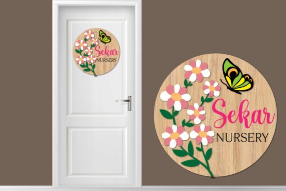 Download Flower Sign Svg, Nursery Name Sign Svg - Premium Resources