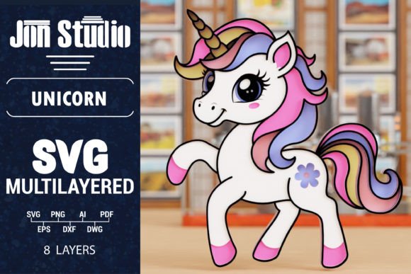 Download 3D Unicorn SVG Laser Cut Papercut File - Papercut Collection