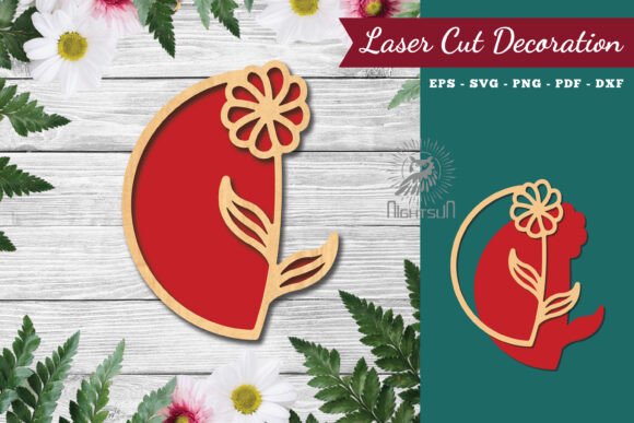Download Flower Sign Laser Cut Decoration 6 - Premium Resources