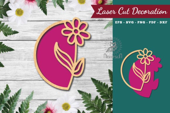 Download Flower Sign Laser Cut Decoration 4 - Premium Resources