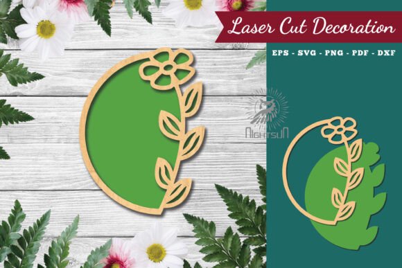 Download Flower Sign Laser Cut Decoration 1 - Premium Resources