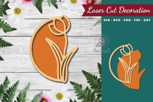 Download Flower Sign Laser Cut Decoration 2 - Premium Resources